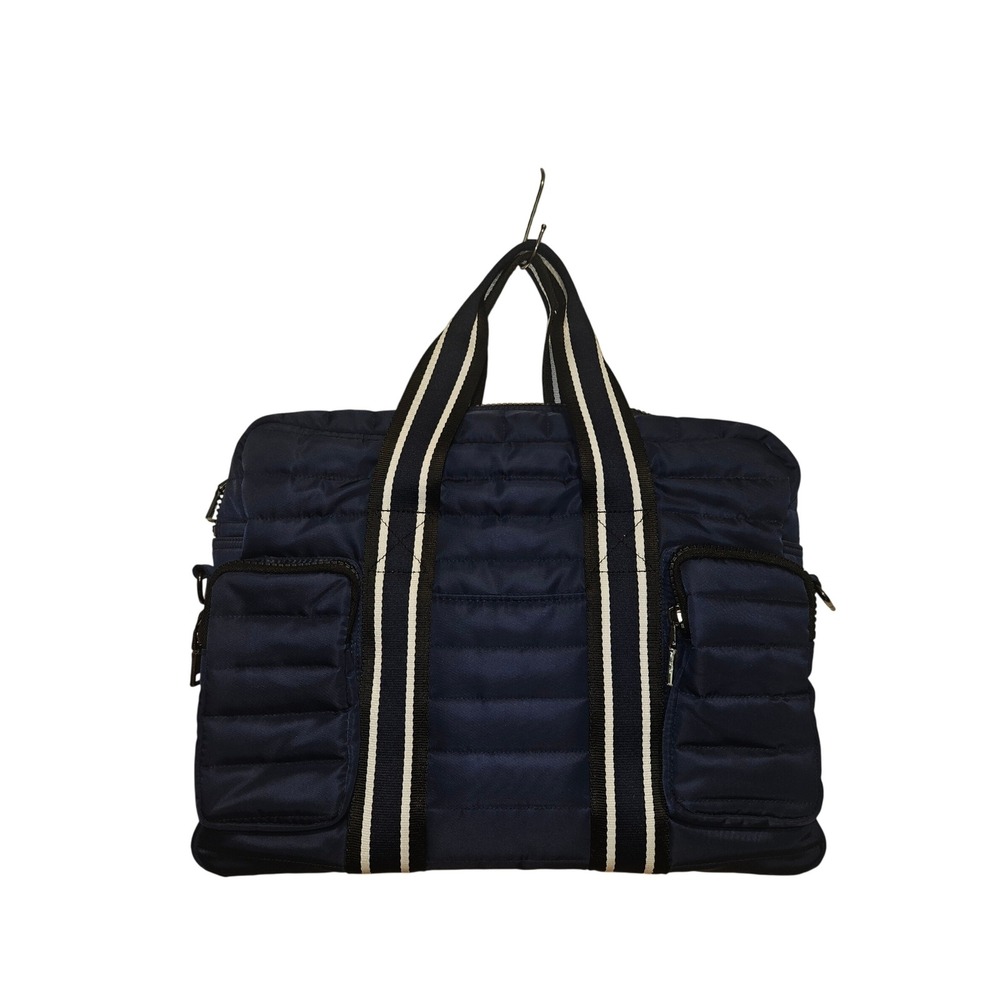 Think Royln Wingman Bag Navy Blue Quilted Puffer Tote Travel Gym Crossbody